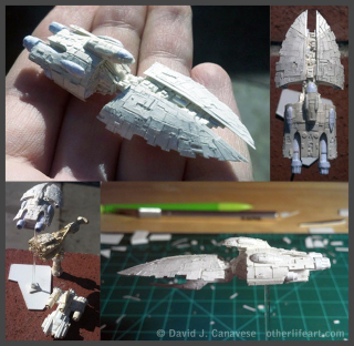 Illustration for article titled Awesome Man Makes Teeny-Tiny Star Wars Ships